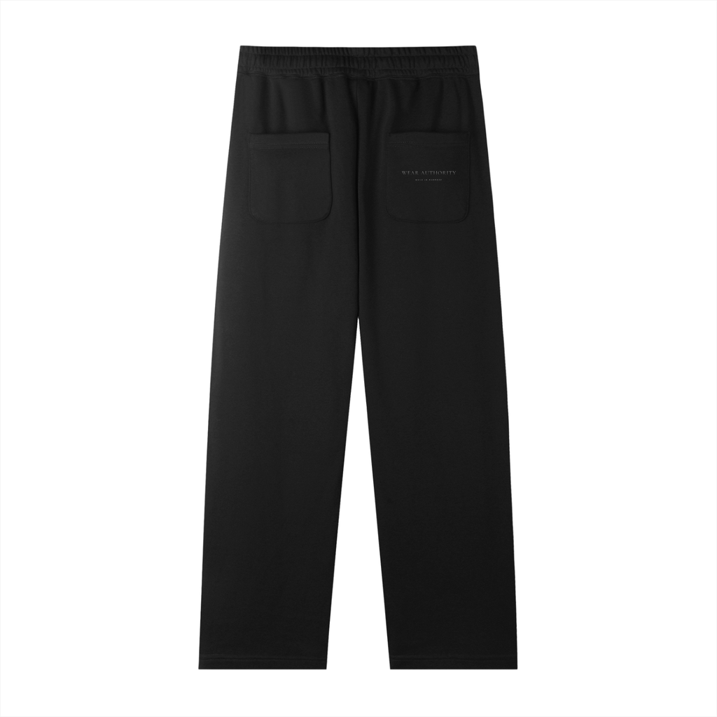 LAŚE Essential Straight-Leg Sweatpants — Black