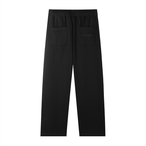 LAŚE Essential Straight-Leg Sweatpants — Black
