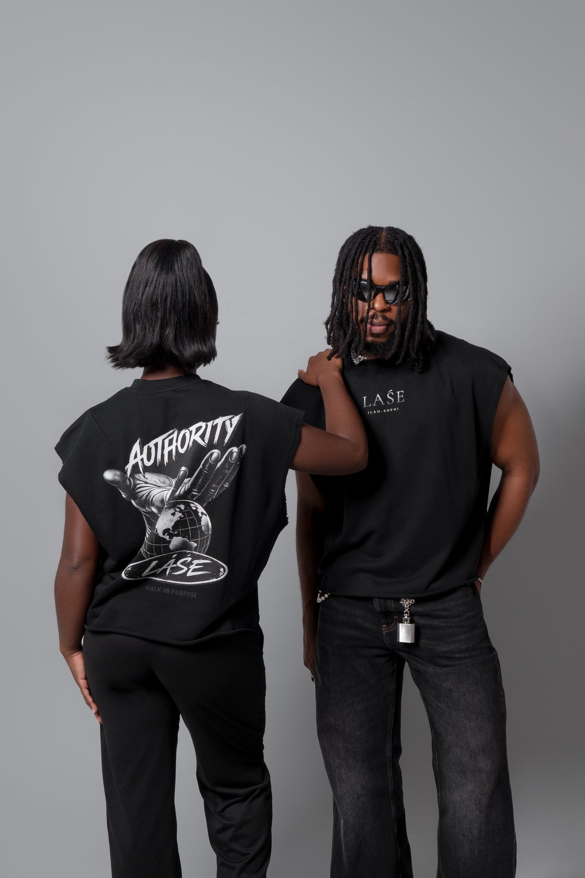 LAŚE Foundation Tank – Vintage Black
